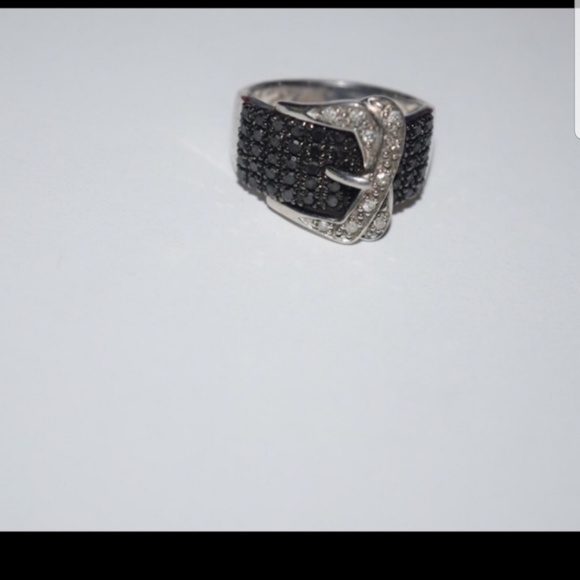 COPY - Macys Black and White Diamond Belt Buckle … - Picture 3 of 4